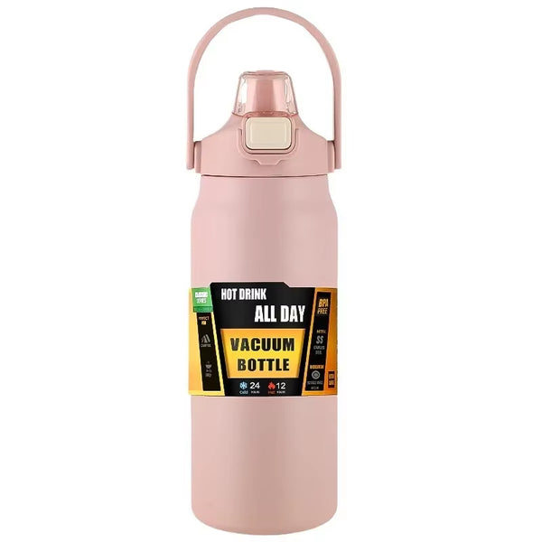 Insulated Tumbler with Straw & Handle