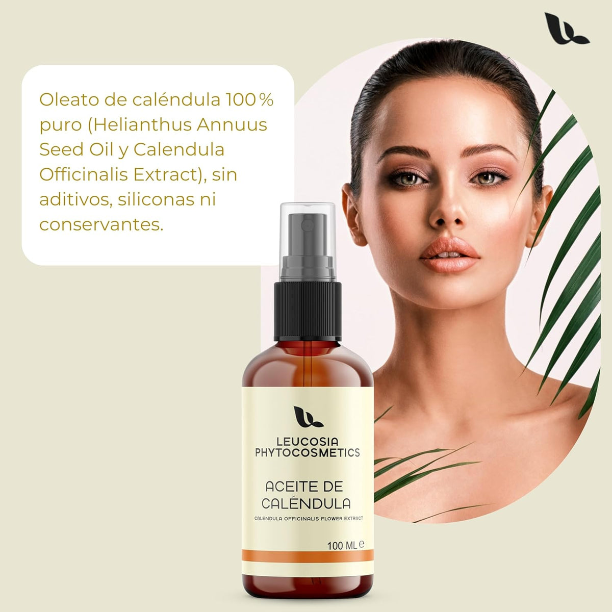 Aceite De Calendula 100Ml Puro Natural 100%, Nutritivo Y Calmante Para Piel Sensible Y Delicada, Ideal Bebé Y Adultos, Hidratante Corporal Masage Oil