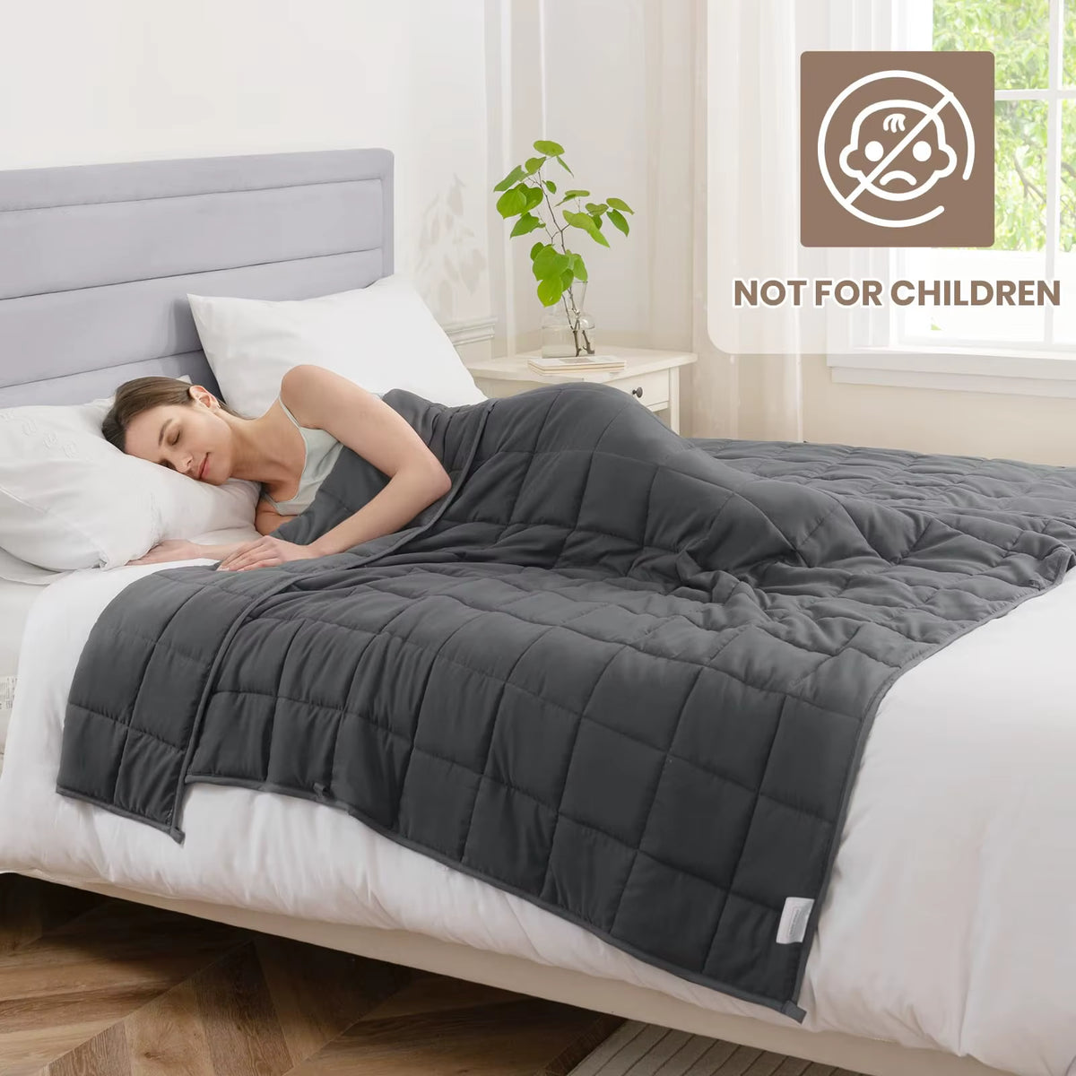 Weight Blanket for Adults, Relaxation Blanket for Sleep Improvement, Ideal for Better Sleep (4-8 Kg)