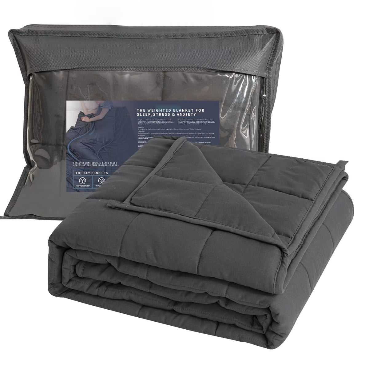 Weight Blanket for Adults, Relaxation Blanket for Sleep Improvement, Ideal for Better Sleep (4-8 Kg)