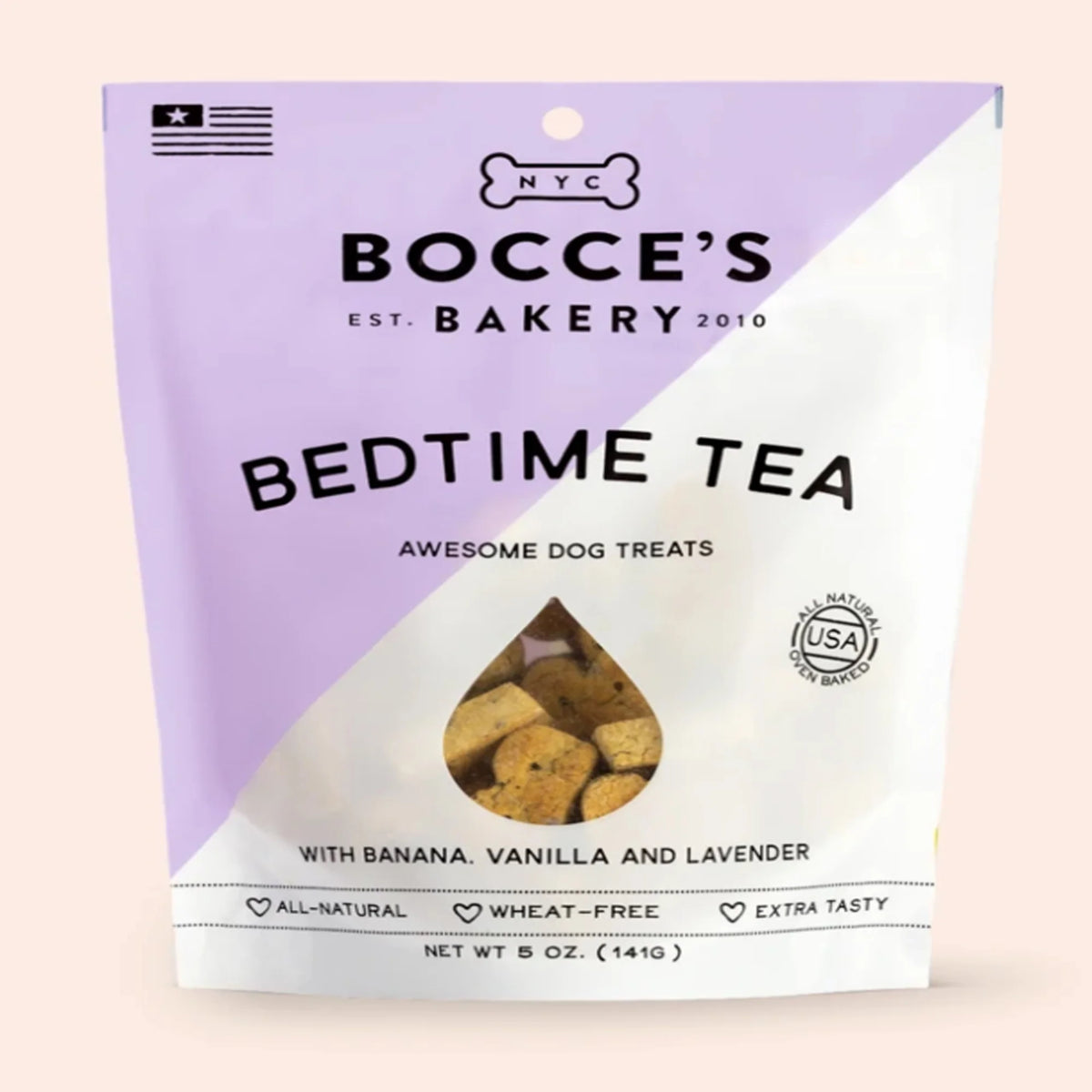 Bocce'S Bakery Dog Biscuits Bedtime Tea 5Oz