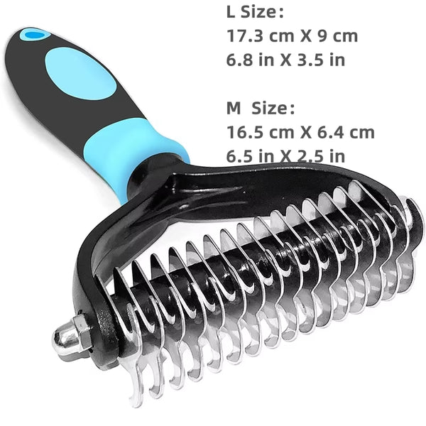 Double-Sided Pet Deshedding Brush