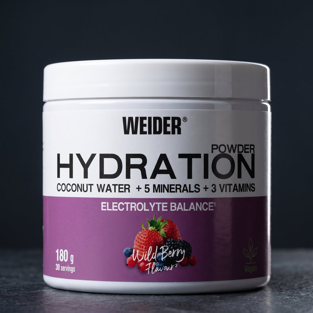 Weider Hydration Powder, on dark stone
