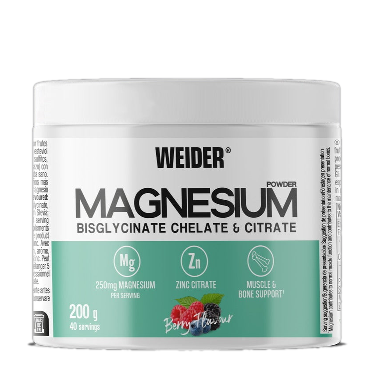Weider magnesium powder tub