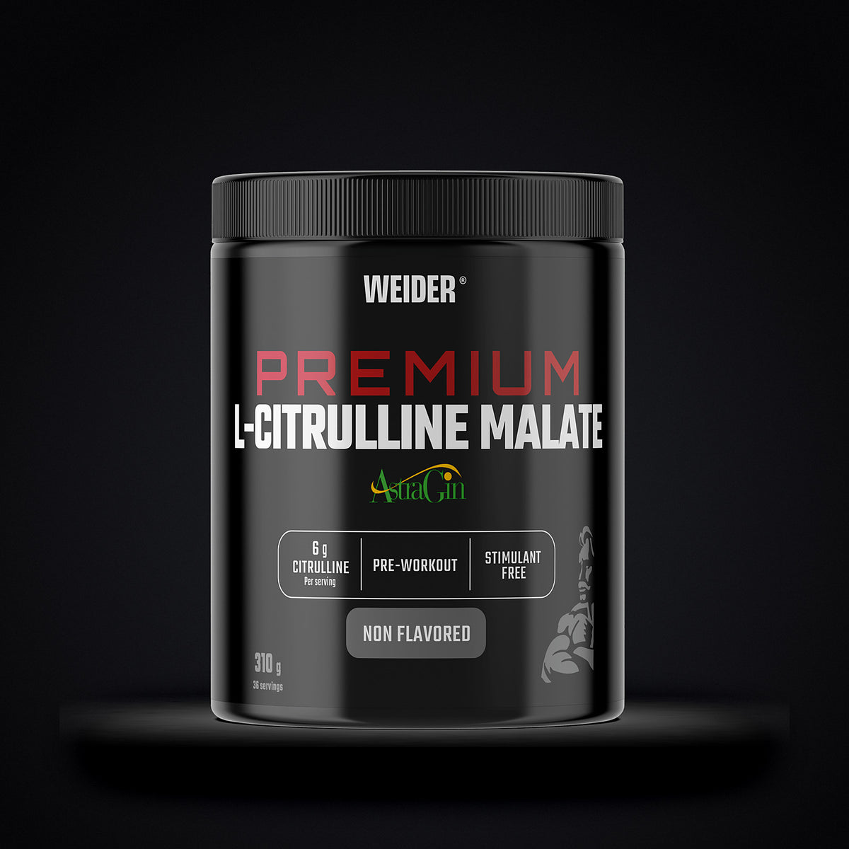 Weider Premium L-Citrulline Malate, 310 g unflavoured pre-workout, stimulant free